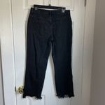 We The Free FREE PEOPLE   Black Distressed High Rise The Lasso Jeans Photo 9
