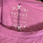 Velvet by Graham Spencer Vintage Slub‎ Pocket T Shirt Dress Womens XS Relaxed Purple Photo 2