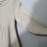 Free People NEW  Gabby Seamless Midi Dress Bone Ecru Textured Keyhole Size Md/Lg Photo 7