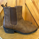 Maurice's  Boots Womens 7M Abigail Ankle Chelsea Booties Brown Faux Leather Photo 0