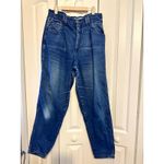 Zena Jeans Womens Blue High Waist Tapered Leg‎ Pleated Vintage Denim Pants 16 Photo 2