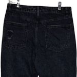 No Boundaries  Jeans Women 1X Black Straight Leg Distressed Destroyed Casual Edgy Photo 4