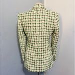 ZARA  Woman Textured Double-breasted Blazer Christmas Jacket Ecru Green Size M Photo 14