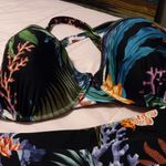 Terra & Sky TS 2X Tahitian Underwire Bikini NWOT Plus in Black Floral Photo 2