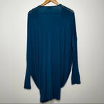 Costa Blanca New! Blue Cross Drape Front Top Size M/L Photo 2