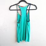 Vera Bradley Tank Teal w/ Patterned Trim Racerback Top Sz S EUC Photo 7
