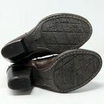 Lobo Solo Bohemian Handmade Leather 3D Floral Boots Brown Size 7 Photo 6