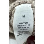 Aerie ‎ Cozy Up Waffle Hoodie Size Medium Brown Women's Excellent Photo 3