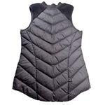 Athleta  Goose Down Puffer Vest Fleece Trim Black Full Zip Womens Size Small Photo 6