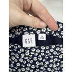 Gap  Side Button Floral Midi Skirt Women 14 Navy Blue Cottage Peasant Prairie Photo 2