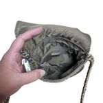 The Sak Crochet Metallic Bronze Crossbody Bag Purse Small Flap Hobo Boho Photo 3