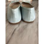Furla  Ice Blue Leather Bow Ballet Flat Photo 6