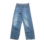 Levi's Levi’s Ribcage Ankle Jeans Straight Wide Leg Blue 25 Photo 1