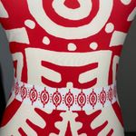 Commsense Orange Cream One Shoulder Abstract Print One Piece Swimsuit XS Beach Photo 3