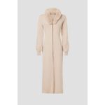 Ashley Park Cream Long Knit Faux Fur Trim Midi Cardigan Sweater Size XL Photo 3