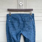 7 For All Mankind Pants The Skinny Moroccan Blue Jacquard 30 7FAM Womens Photo 6
