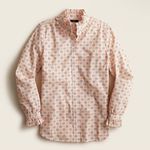 J.Crew  Classic Fit Ruffle neck Shirt In Medallion Print Size‎ 4 Photo 0