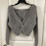 Yes Lola Cozy Gray Women's Knit Sweater Photo 1