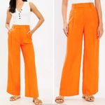Loft NWT  Peyton Trouser Wide Leg Cotton Linen Pants Photo 1