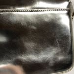 J.Crew Womens Edie Metallic Leather Bag Silver One Size Photo 4