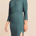Lou & grey Signaturesoft 3/4 Sleeve Column Dress, Green Lagoon, Size XXL Photo 0