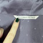 Victoria's Secret  Purple Satin Logo Print Pajama Set Photo 3