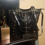 Fashion Fringe Tote Bag With Round Studs Gold Photo 0