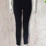 Diane Von Furstenberg  Lendra Leather Stripe Skinny Ankle Pants Black Purple 0 Photo 0