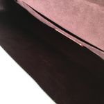 Coach  Alexa Metallic Leather Turnlock Clutch Purse, Silver Photo 7