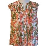 Karl Lagerfeld  women’s small floral button down blouse‎ Photo 0