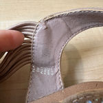 Madden Girl Madden Girl Beige Silver Rhinestone Roman Sandals, Size 6M Photo 5