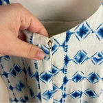 Christian LaCroix  White And‎ Blue Geometric Printed Maxi Dress Photo 5