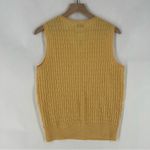 Liz Claiborne  Liz Golf Luxe Edition Merino Wool Knit Sweater Vest Butter‎ Yellow Photo 6