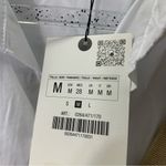 ZARA  CONTRASTING SHIRT DRESS - CAMEL/WHITE SZ M NWT Photo 8