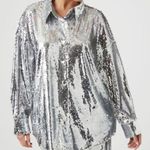Forever 21 Metallic Sequin Shirt & Pants Set Photo 2