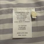 AYR  Women's The Deep End Button Up Shirt Grape Soda Stripe Size XS Photo 9