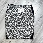 Diane Von Furstenberg  Emma Pencil Skirt Leopard Black Ivory 10 NWT Photo 1
