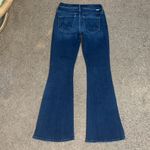 MOTHER Weekender Mid Rise Flare Jeans Sweet Lime 25 Blue Photo 4
