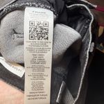 frame denim FRAME Le Sylvie Slender Straight Metallic Silver Jeans Edgy Feminine 25 Photo 11