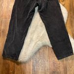 ZARA Corduroy Pants Women's 20 Black Gray Relaxed Straight Leg High Rise Photo 12