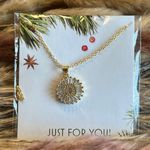 Nordstrom NWT Letter D - Mini Pave Alphabet Pendant Gold Necklace Photo 0