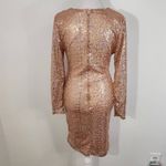 Charlotte Russe  Pink Sequin Bodycon Dress Size Small Sequin Cocktail Dress Photo 5