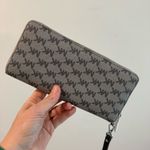 Michael Kors Jet Set Travel Continental Wristlet Wallet in Gray Signature Logo Photo 1