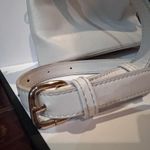 Lovestitch Brand Name Pink Beige Dome Crossbody Shoulder Bag Tassel Gold Hardware Photo 5