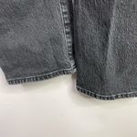 Madewell Mid Rise Perfect Vintage Straight Jeans Ripped Edition Black womens 28 Photo 10