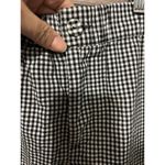 Brandy Melville  Women Black Gingham Plaid Pants Sz XS Retro Elastic Waist Photo 1