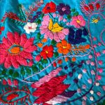 Mexican Colorful Embroidered Blue Dress Size undefined Photo 4