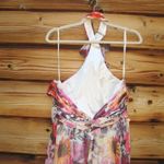 Mac Duggal  68108 Multicolor Asymmetrical Ruffled Halter Floral Gown Photo 12