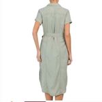 C&C California Green Pigment Dyed Lyocell Shirt Dress Belted Pockets XS Photo 4