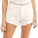 Free People Spring White Loving Good Vibrations Cutoff Shorts Size 31 NWT Photo 0